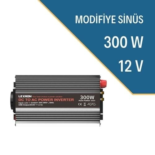LEXRON 300W-12V MODİFİYE SİNÜS İNVERTER LEXRON 300W-12V MODİFİYE SİNÜS İNVERTER