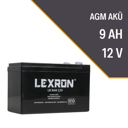 LEXRON 9AH-12V KURU TİP AKÜ LEXRON 9AH-12V KURU TİP AKÜ