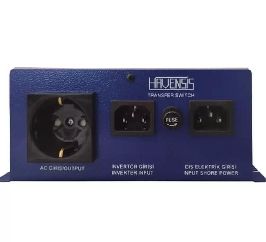 Havensis Transfer Switch Karavan 220V Otomatik Şebeke Ayırıcı İnverter Havensis Transfer Switch Karavan 220V Otomatik Şebeke Ayırıcı İnverter