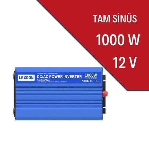 LEXRON 1000W-12V TAM SİNÜS İNVERTER LEXRON 1000W-12V TAM SİNÜS İNVERTER