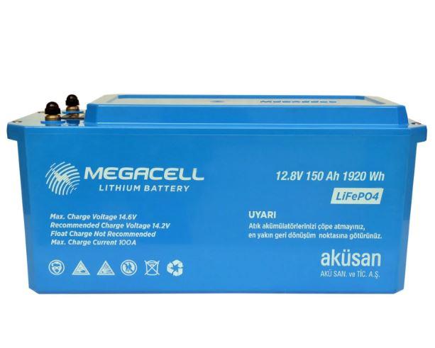 Megacell 12.8 V 150 Ah Karavan Marin ABS Akü Megacell 12.8 V 150 Ah Karavan Marin ABS Akü