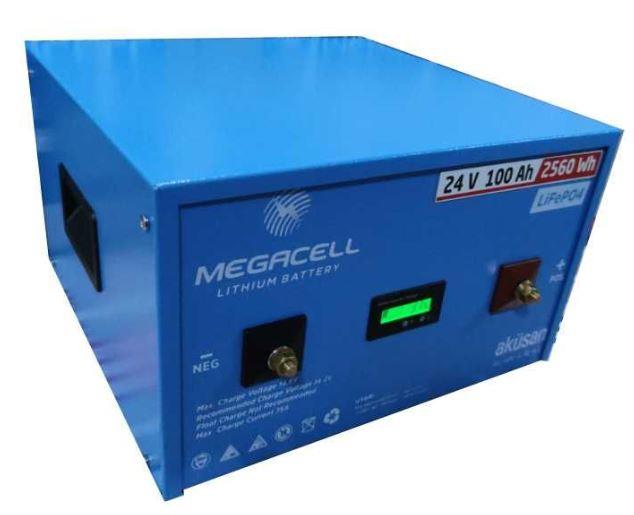 MEGACELL-LiFePO4 25,6V 100Ah Lityum Demir Fosfat Akü MEGACELL-LiFePO4 25,6V 100Ah Lityum Demir Fosfat Akü