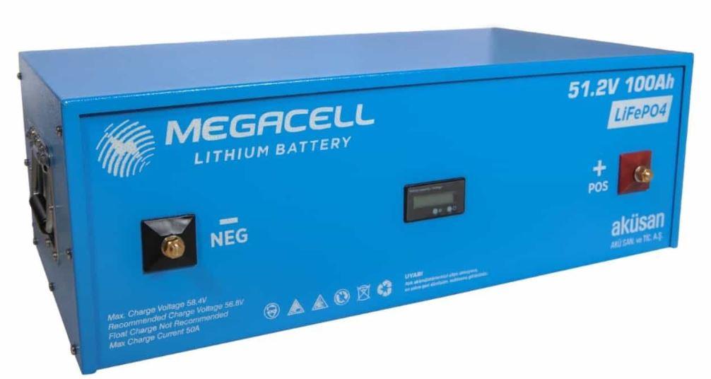 Megacell -LiFePO4 51.2V 100Ah Lityum Demir Fosfat Akü Megacell -LiFePO4 51.2V 100Ah Lityum Demir Fosfat Akü