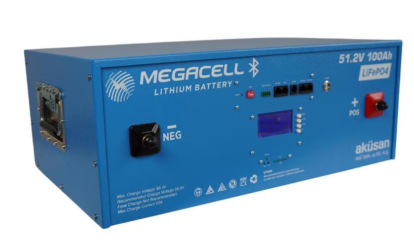 Megacell -LiFePO4 51.2V 100Ah Lityum Demir Fosfat Akü Megacell -LiFePO4 51.2V 100Ah Lityum Demir Fosfat Akü